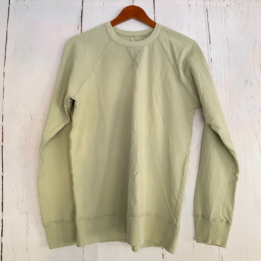 NWT AND COMPANY Long Raglan Sleeve Yoga Crewneck Sweater Egyptian Cotton Medium